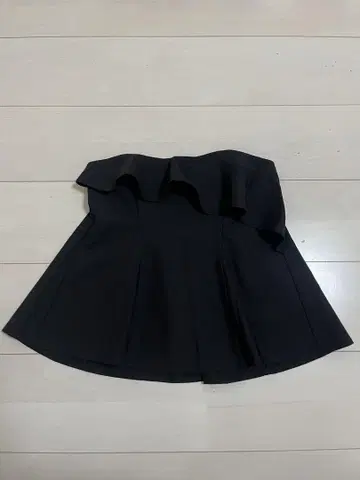 블랙 프릴 뷔스티에 사이즈 F