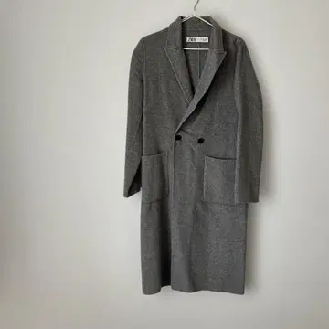 ZARA 그레이 롱 코트 M 울