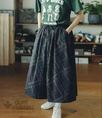 짐 마스터 올 패턴 시어서커 와이드 팬츠 카라비너