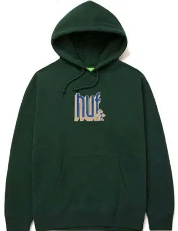 HUF Bookend Pullover Hoodie Forest 후드티