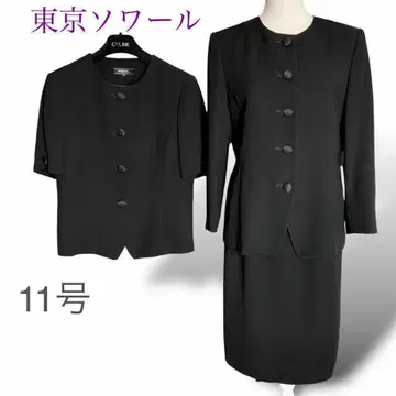 도쿄 소와르 FORMAL 블랙 포멀 수트 상복 3점 11호 L