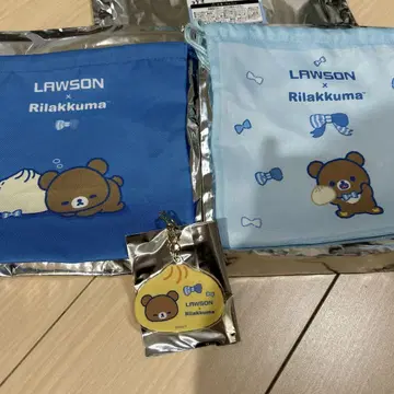 LAWSON 리락쿠마 리라복권 차이로이코구마 세트