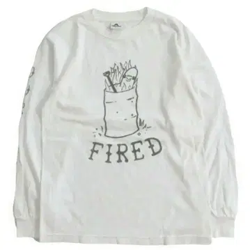 FIRED anti hero 앤티히어로 스케이트보드 긴팔 티셔츠 화이트