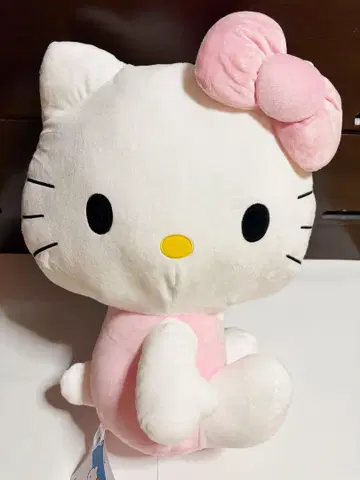 택 포함 새상품 헬로키티 슈퍼 라지 봉제 인형 헤이세이 핑크 (전 1종)