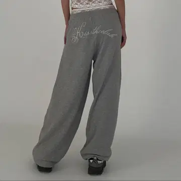 lace sweat pants 그레이