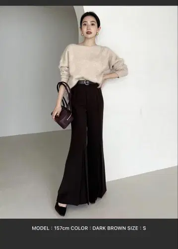 anuans 더블 크로스 박스 턱 팬츠