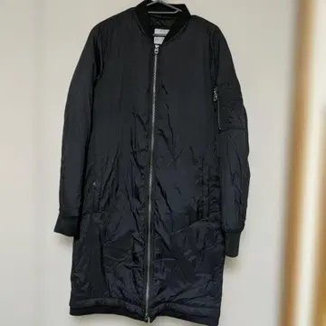 ZARA 롱 코트 MA-1 블랙 S 사이즈