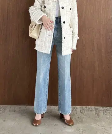 [ CLANE ] 클라네 센터 프레스 스트레이트 데님 1