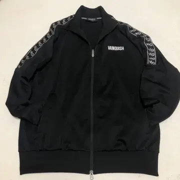 뱅퀴시 블랙 저지 상의 사이드 로고 집업 사이즈 L 헤이세이 갸루 남자