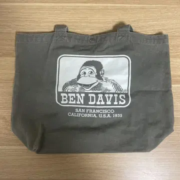 BEN DAVIS 브라운 토트백