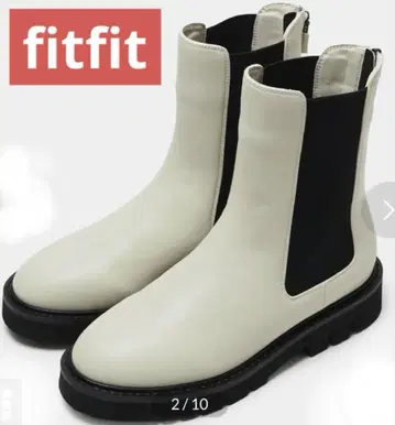 fitfit 발수 소프트 지퍼 사이드 고어 부츠 (아이보리) L