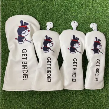 [새상품] 4세트 도라에몽 골프클럽 헤드커버 1+3+5+UT 화이트