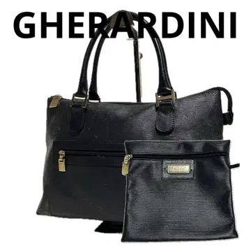 GHERARDINI 핸드백 인조 가죽 블랙 게라르디니
