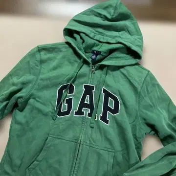 GAP 집업 후드티 그린 S