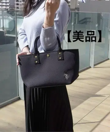 [ 새상품급 ] 유에스플로어슨 토트백 네오프렌 블랙 S