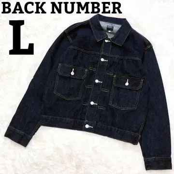 새상품급 백넘버 2nd 데님 자켓 L 다크 네이비 BACK NUMBER