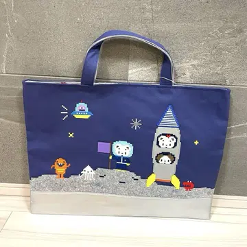 [ 미사용 새상품 택 포함 ] familiar 미라이 백화점 백 네이비