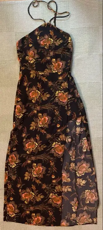 Urban Outfitters 꽃무늬 튜브탑 원피스 여성용 XS