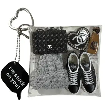 *가챠파우치 *CONVERSE Allstar 블랙