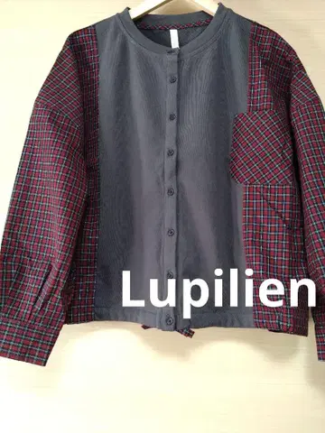Lupilien 면직 x 쭈리 드로스트 절개 셔츠 F