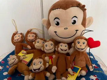 호기심 많은 조지 봉제 인형 마스코트 9개 세트 묶음 판매