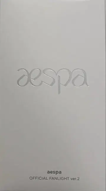 aespa 응원봉 ver.2 트레이딩 카드 포함