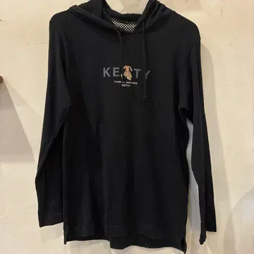 KETTY 블랙 후드티 M 토끼