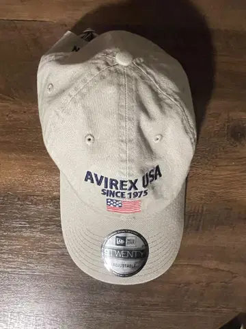 AVIREX USA 베이지 캡 프리 사이즈