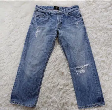 AMERICAN RAG CIE 크롭 기장 스트레이트 데님 팬츠