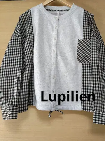 Lupilien 직물 x 쭈리 드로스트 절개 셔츠 F