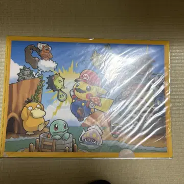 피카츄 마리오 콜라보 클리어 파일 A4