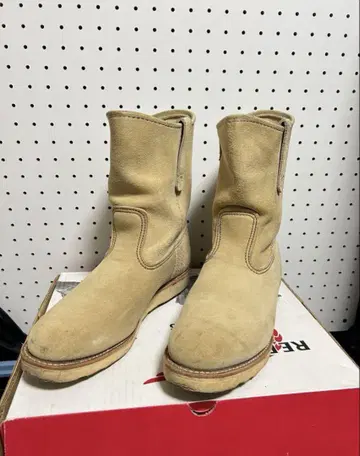 RED WING 페코스 8168 베이지 스웨이드 26cm