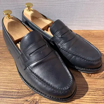 [ 새상품급 ] 자란스리우아야 코인 로퍼 25cm 블랙 가죽 신발
