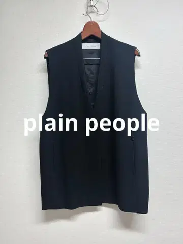 플레인 피플 블랙 조젯 베스트 새상품급