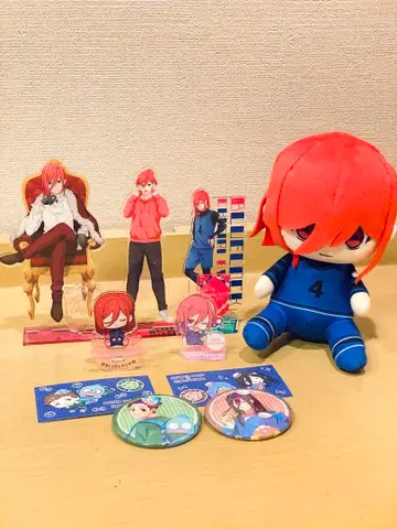 블루 록 치기리 효마 6개 세트 아크릴 스탠드 봉제 인형