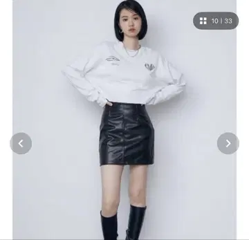 EMODA 가죽 타이트 스커트