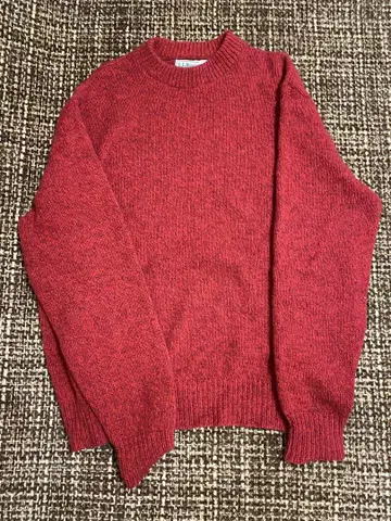 L.L.Bean 70s 80s 울 니트 빨간색
