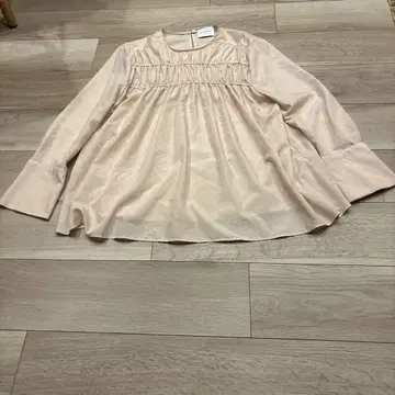 UNITED ARROWS 베이지 핑크 긴팔 셔츠