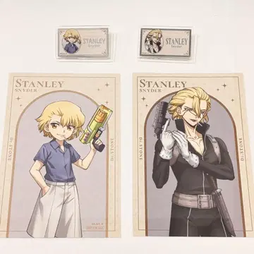 Dr.STONE 로프트 스탠리 아크릴 네임 배지 엽서