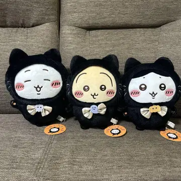 치이카와 (먼작귀) 검은 고양이 봉제 인형 3종 세트