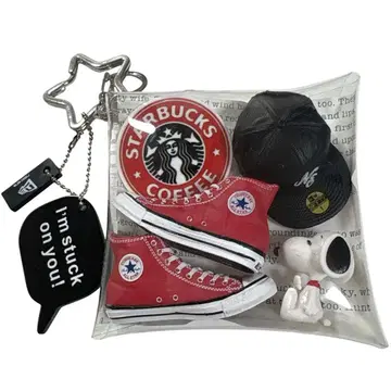 *가챠 파우치 *CONVERSE 레드 NEWERA