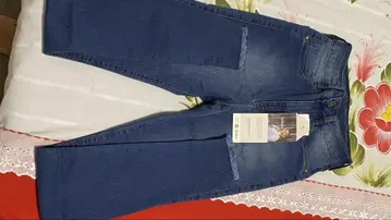 Lunender S 사이즈 프린지 밑단 데님 팬츠