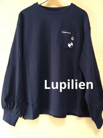 Lupilien 천축 애니멀 자수 롱T F