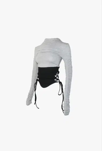 theredthread S split hem lace up tops