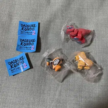 Daisuke Kondo 아트 컬렉션 마스코트 피규어 2 3종 세트