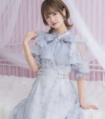Couture by ROJITA 보타이 리본 시어 원피스