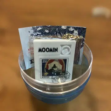 만박 우체국 한정판 가챠가챠 무민 우표 퍼즐 키링 스너프킨