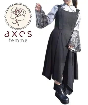 axes femme 언밸런스 실루엣 JSK 택 포함 미사용 새상품 원피스