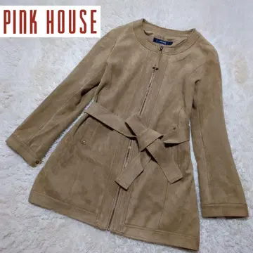 레어 새상품급! PINK HOUSE 스웨이드 벨티드 코트 FREESIZE