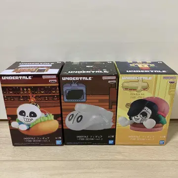 UNDERTALE 피규어~FOOD DESIGN~ 3체 세트 미개봉 새상품